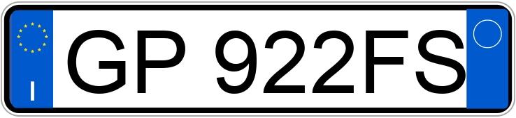 Numer rejestracyjny GP922FS posiada OPEL Corsa 6a serie