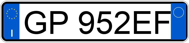 Numer rejestracyjny GP952EF posiada AUDI A3 3a serie Numer rejestracyjny GP952EF posiada AUDI A3 3a serie