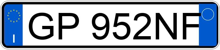 Numer rejestracyjny GP952NF posiada JEEP Renegade