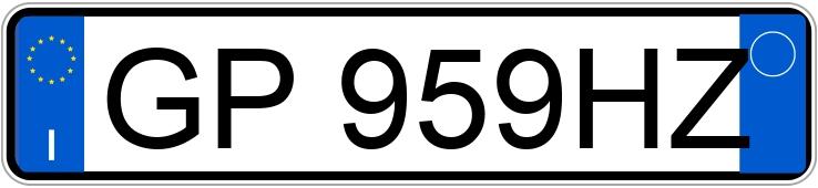 Numer rejestracyjny GP959HZ posiada LANCIA Ypsilon 2a serie