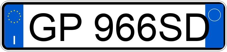 Numer rejestracyjny GP966SD posiada FIAT FIAT 500