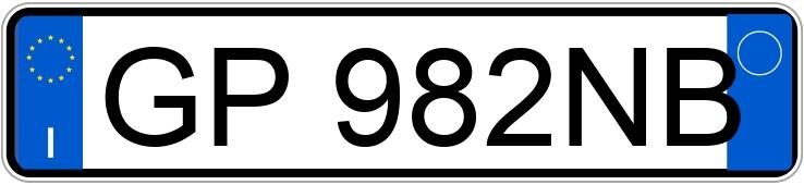 Numer rejestracyjny GP982NB posiada PORSCHE 911