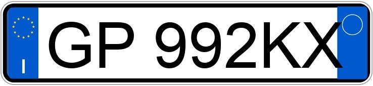 Numer rejestracyjny GP992KX posiada ALFA ROMEO Tonale