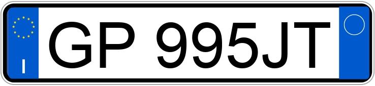 Le numéro d’enregistrement GP995JT a TESLA Model Y