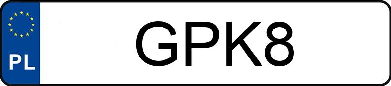 Numer rejestracyjny GPK 8 posiada CHEVROLET CORVETTE C3 - GPK8 Numer rejestracyjny GPK 8 posiada CHEVROLET CORVETTE C3 - GPK8