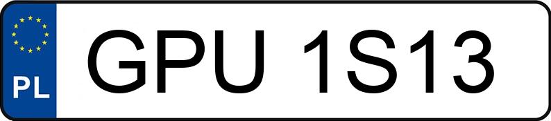 Numer rejestracyjny GPU 1S13 posiada VOLKSWAGEN GOLF - GPU1S13