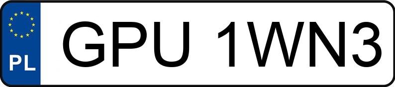Numer rejestracyjny GPU 1WN3 posiada DACIA Sandero 1.2 16V MR`09 E5 Ambiance - GPU1WN3