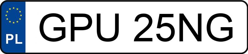 Numer rejestracyjny GPU 25NG posiada AUDI A4 - GPU25NG Numer rejestracyjny GPU 25NG posiada AUDI A4 - GPU25NG