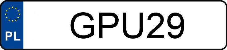 Numer rejestracyjny GPU 29 posiada CITROEN AC 4 - GPU29
