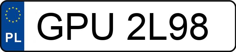 Numer rejestracyjny GPU 2L98 posiada AUDI A4 1.6 Kat. B5 A4 1.6 Kat. B5 - GPU2L98