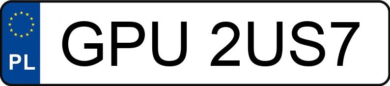 Numer rejestracyjny GPU 2US7 posiada FORD Focus 1.0 EcoBoost MR`11 E5 Titanium - GPU2US7 Numer rejestracyjny GPU 2US7 posiada FORD Focus 1.0 EcoBoost MR`11 E5 Titanium - GPU2US7