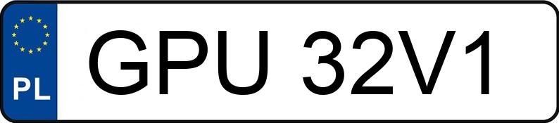 Numer rejestracyjny GPU 32V1 posiada BMW X5 - GPU32V1 Numer rejestracyjny GPU 32V1 posiada BMW X5 - GPU32V1