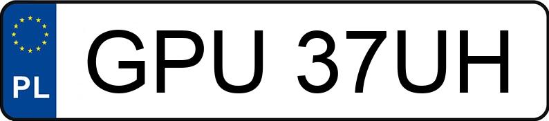 Numer rejestracyjny GPU 37UH posiada VOLKSWAGEN SHARAN - GPU37UH