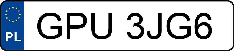 Numer rejestracyjny GPU 3JG6 posiada AUDI A6 - GPU3JG6