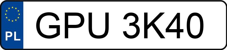Il numero di registrazione GPU 3K40 ha KIA Cee d 1.4 MR`07 E4 Cee d 1.4 MR`07 E4 - GPU3K40