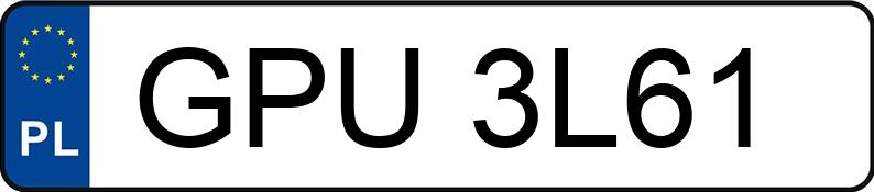 Numer rejestracyjny GPU 3L61 posiada OPEL Corsa B 1.5 TD Kat. MR`93 CDX - GPU3L61