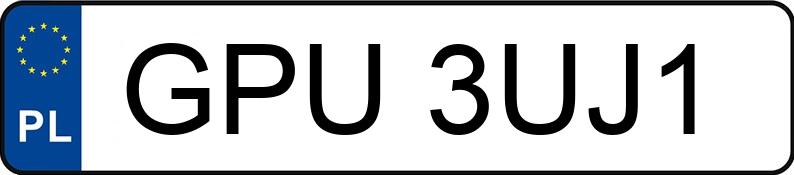 Numer rejestracyjny GPU 3UJ1 posiada HYUNDAI TUCSON - GPU3UJ1