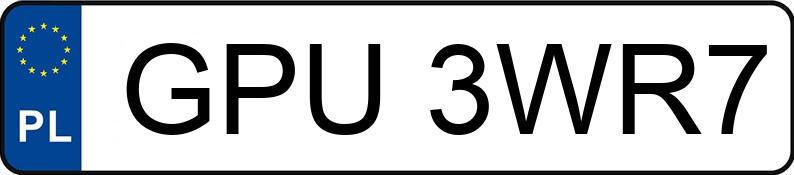 Numer rejestracyjny GPU 3WR7 posiada FORD KUGA - GPU3WR7 Numer rejestracyjny GPU 3WR7 posiada FORD KUGA - GPU3WR7
