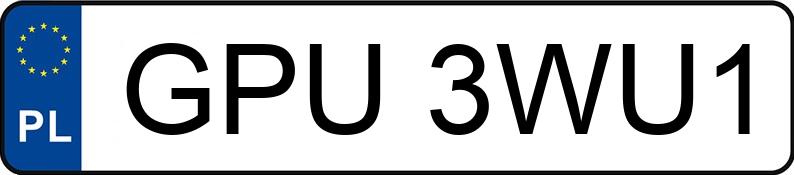 Numer rejestracyjny GPU 3WU1 posiada BMW 330D - GPU3WU1 Numer rejestracyjny GPU 3WU1 posiada BMW 330D - GPU3WU1
