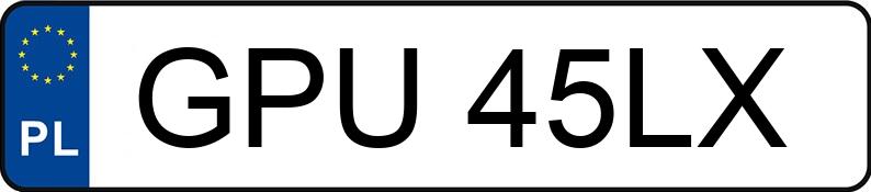 Il numero di registrazione GPU 45LX ha SKODA Felicia 1.6 MR`94 GLXi - GPU45LX