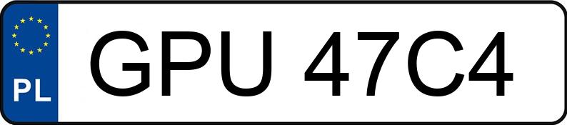 Numer rejestracyjny GPU 47C4 posiada VOLVO C30 2.0 D MR`10 E5 C30 2.0 D MR`10 E5 - GPU47C4