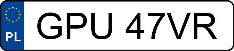 Numer rejestracyjny GPU 47VR posiada ALFA ROMEO 147 1.9 JTD MR`00 E3 937 Impression - GPU47VR