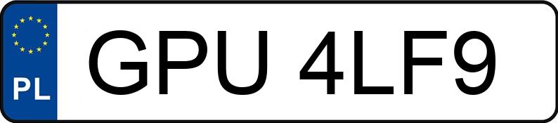 Numer rejestracyjny GPU 4LF9 posiada Opel Insignia - GPU4LF9