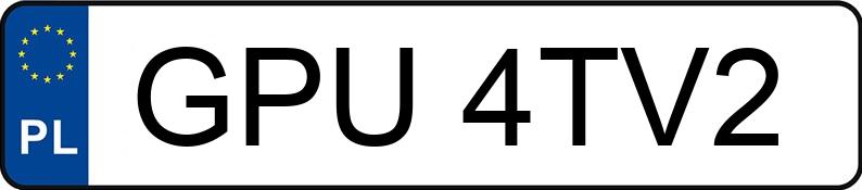 Numer rejestracyjny GPU 4TV2 posiada TOYOTA C-HR - GPU4TV2