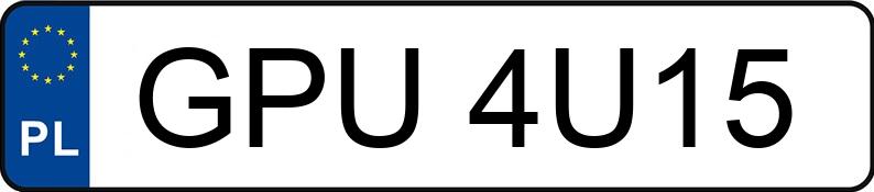 Numer rejestracyjny GPU 4U15 posiada PEUGEOT 607 2.2 HDI MR`00 E3 607 2.2 HDI MR`00 E3 - GPU4U15