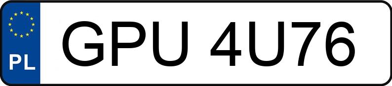 Numer rejestracyjny GPU 4U76 posiada BMW 525 Diesel MR`03 E3 E60 525 Diesel MR`03 E3 E60 - GPU4U76