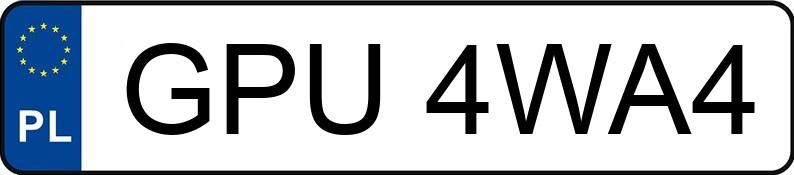 Numer rejestracyjny GPU 4WA4 posiada SKODA OCTAVIA - GPU4WA4 Numer rejestracyjny GPU 4WA4 posiada SKODA OCTAVIA - GPU4WA4