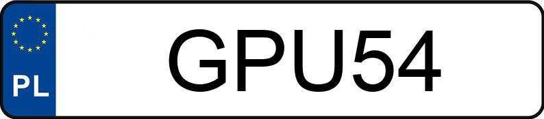 Numer rejestracyjny GPU 54 posiada FSO-WARSZAWA 125P - GPU54