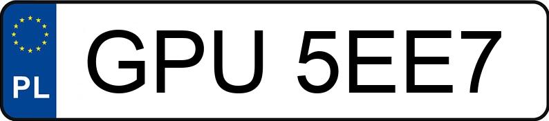 Numer rejestracyjny GPU 5EE7 posiada BMW Z4 - GPU5EE7 Numer rejestracyjny GPU 5EE7 posiada BMW Z4 - GPU5EE7