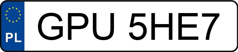 Numer rejestracyjny GPU 5HE7 posiada BMW 318 - GPU5HE7 Numer rejestracyjny GPU 5HE7 posiada BMW 318 - GPU5HE7