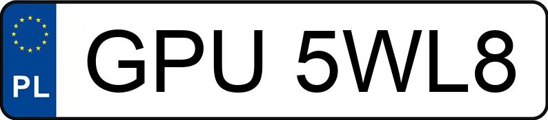 Numer rejestracyjny GPU 5WL8 posiada FORD Focus 1.6 TDCi MR`11 E5 Titanium - GPU5WL8