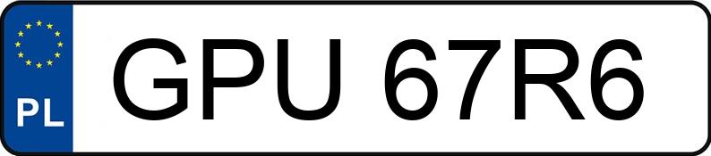 Numer rejestracyjny GPU 67R6 posiada SKODA Superb II 2.0 TDI-CR MR`08 E5 Platinum - GPU67R6