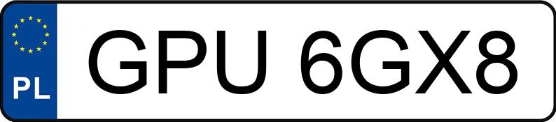 Numer rejestracyjny GPU 6GX8 posiada AUDI A6 - GPU6GX8