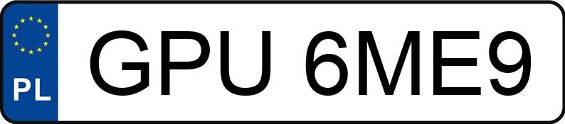 Numer rejestracyjny GPU 6ME9 posiada BMW 320 - GPU6ME9