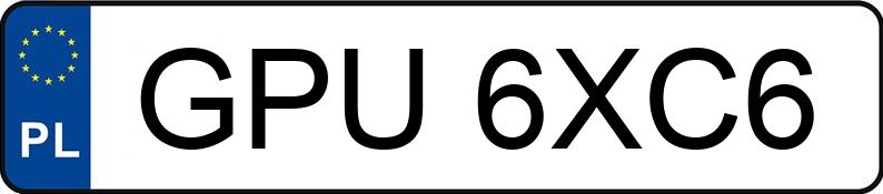 Numer rejestracyjny GPU 6XC6 posiada BMW 520D XDRIVE - GPU6XC6