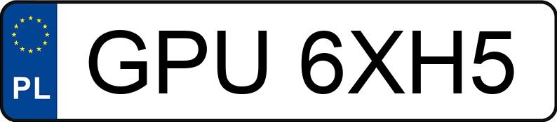 Numer rejestracyjny GPU 6XH5 posiada BMW X3 XDRIVE - GPU6XH5