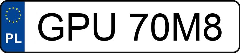 Numer rejestracyjny GPU 70M8 posiada HONDA Civic 1.8 MR`15 E6 Lifestyle - GPU70M8