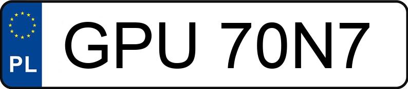 Numer rejestracyjny GPU 70N7 posiada SEAT Toledo II 1.9 TDi MR`99 E3 1M Stella - GPU70N7