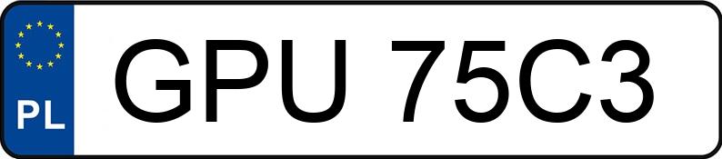 Numer rejestracyjny GPU 75C3 posiada MERCEDES-BENZ E 550 - GPU75C3