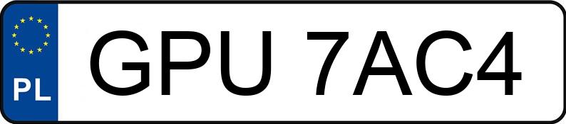 Numer rejestracyjny GPU 7AC4 posiada BMW 525 Diesel DPF MR`07 E4 E60 525 Diesel DPF MR`07 E4 E60 - GPU7AC4