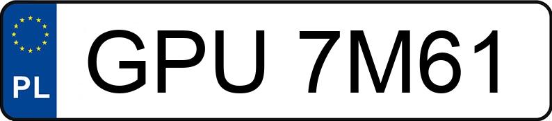 Numer rejestracyjny GPU 7M61 posiada AUDI A4 - GPU7M61