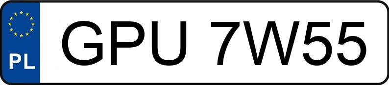 Numer rejestracyjny GPU 7W55 posiada VOLKSWAGEN POLO - GPU7W55