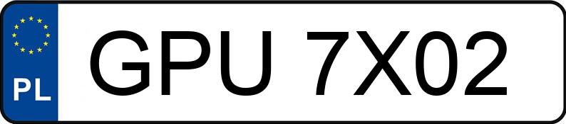 Numer rejestracyjny GPU 7X02 posiada TOYOTA COROLLA VERSO - GPU7X02