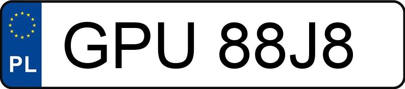 Numer rejestracyjny GPU 88J8 posiada VOLKSWAGEN Passat B6 1.9 TDI MR`05 E4 Trendline - GPU88J8