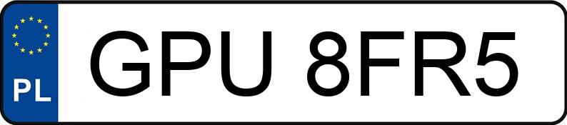Numer rejestracyjny GPU 8FR5 posiada LAND ROVER FREELANDER - GPU8FR5