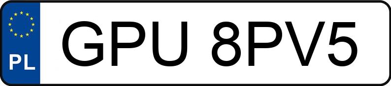Numer rejestracyjny GPU 8PV5 posiada FORD FUSION - GPU8PV5